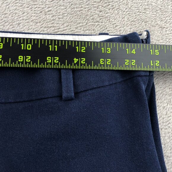 J.Crew Womens Dress Pants Size 2 Stretch Chino Flat Front Slim Straight Leg Blue - Picture 4 of 11